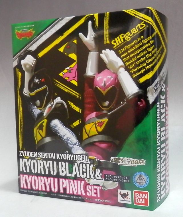 S.H.Figuarts Kyouryuu Black and Kyouryuu Pink Set, animota