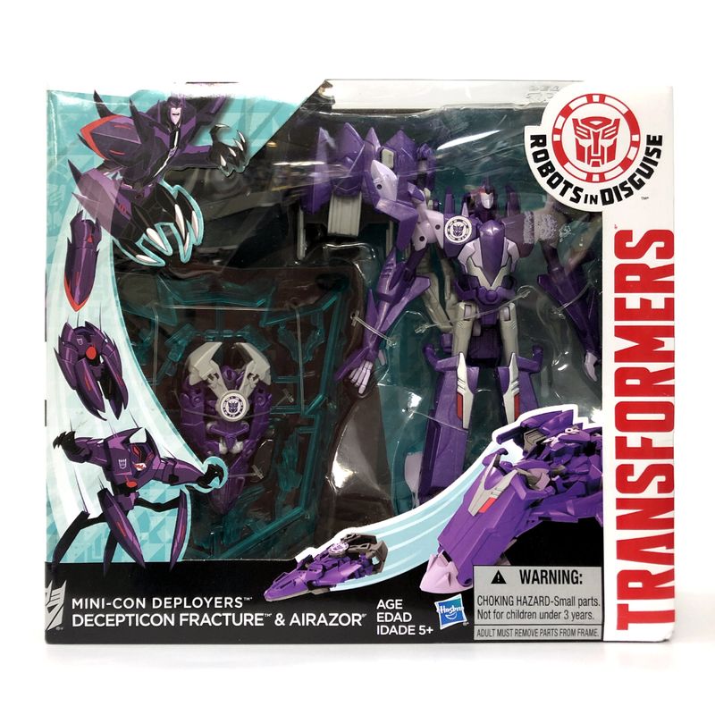 Transformers Adventure Mini-con Deployers Decepticon Fracture and Airazor, animota