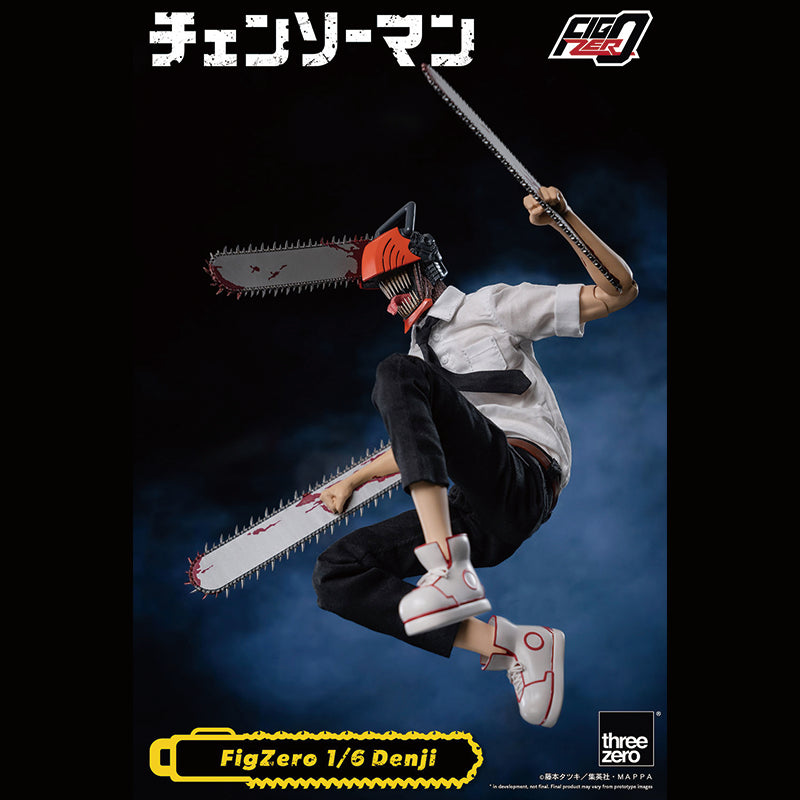 threezero FIGZERO Chainsaw Man Denji Action Figure, animota