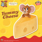 TOM AND JERRY Mecha Mofugutto Plush Toy -Yummy Cheese, Stuffed Animals, animota