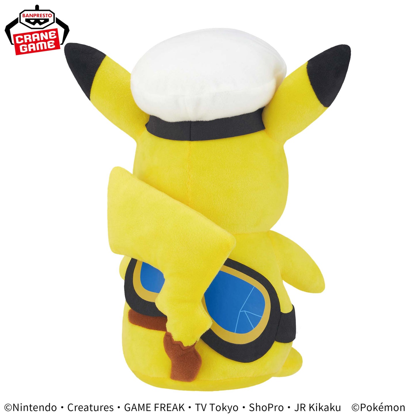 Pokémon Mofugutto Plush Toy - Captain Pikachu - Goggles Ver.