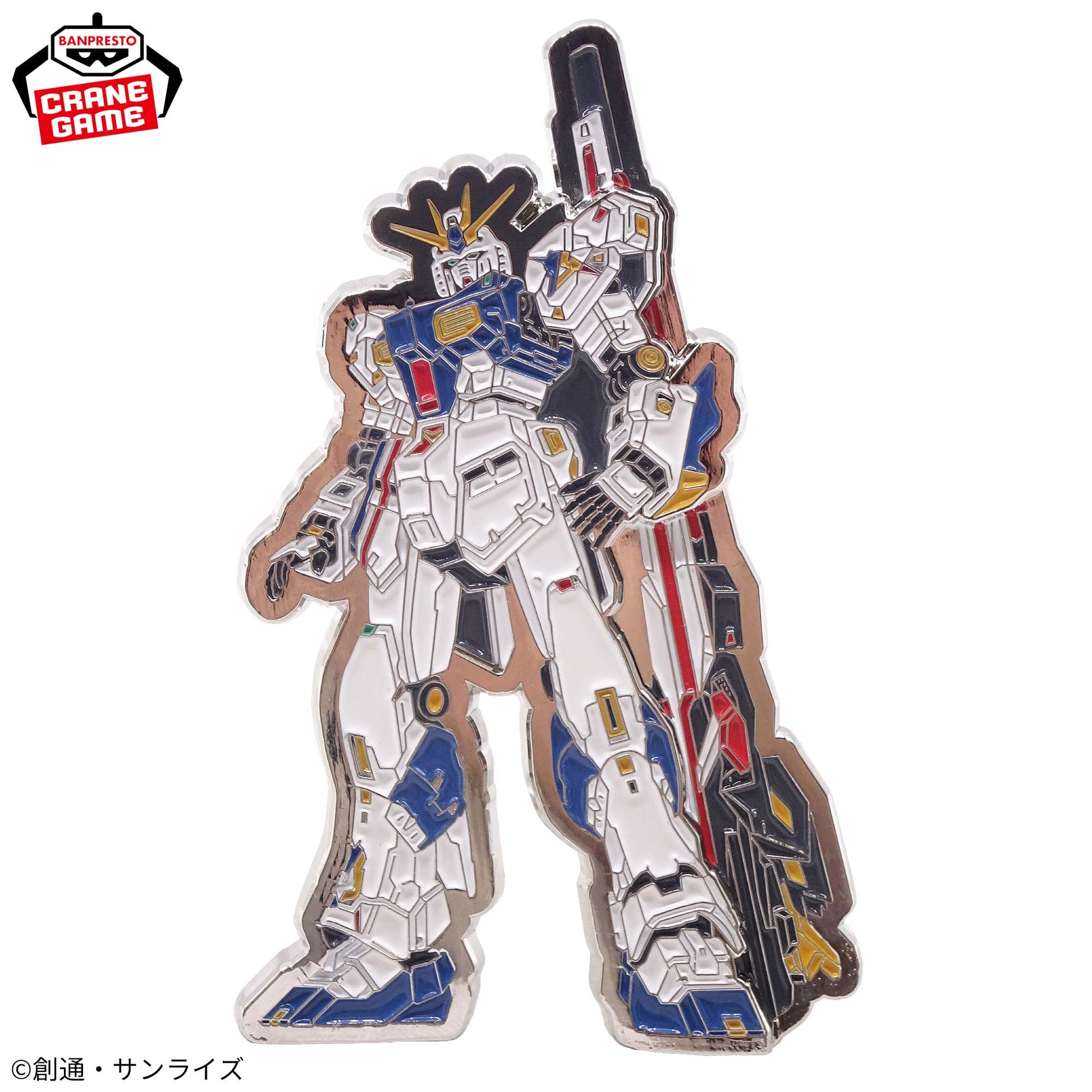 Life-sized ν Gundam A Standing Statue Metal Stand -RX-93ff ν Gundam, Action & Toy Figures, animota