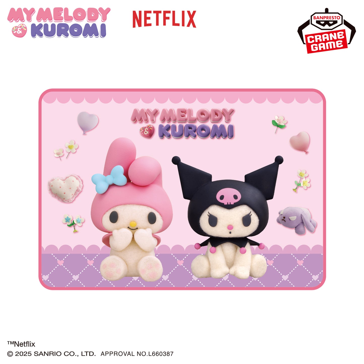 Netflix Series My Melody & Kuromi Boa Blanket