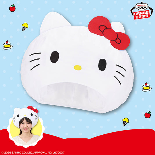 Sanrio Characters Fluffy Dress-Up Hat - Hello Kitty