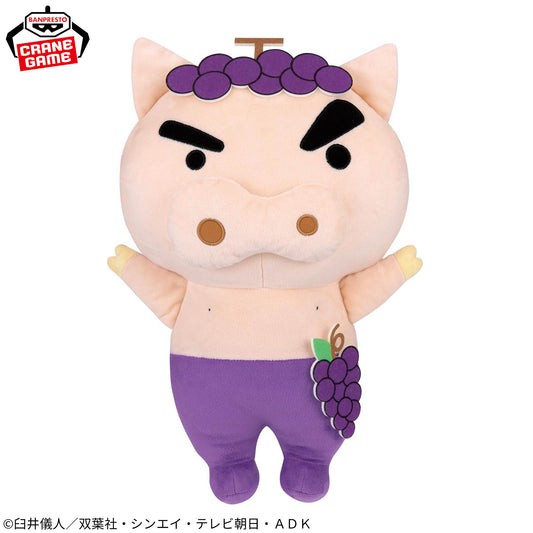 Crayon Shin-chan Meccha Mofugutto Buriburizaemon Plush - Lots of Fruit!
