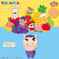 Crayon Shin-chan Meccha Mofugutto Buriburizaemon Plush - Lots of Fruit!