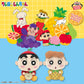Crayon Shin-chan Mofugutto Plush Toy - Lots of Fruit! - Shin-chan