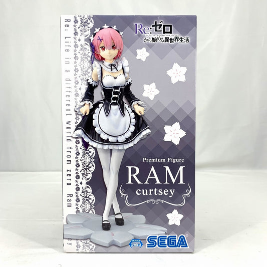 SEGA Re:Zero - Starting Life in Another World Premium Figure Ram curtsey