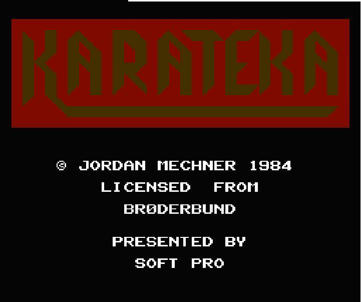 Karateka.Famicom Japanese Version