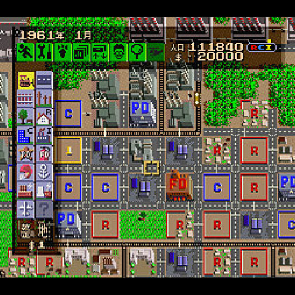SimCity.SUPER Famicom Japanese Version