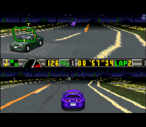 Drift King Shutokou Battle 2: Tsuchiya Keiichi & Bandou Masaaki.SUPER Famicom Japanese Version