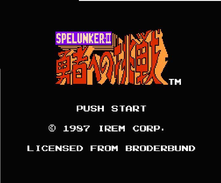 Spelunker2.Famicom Japanese Version