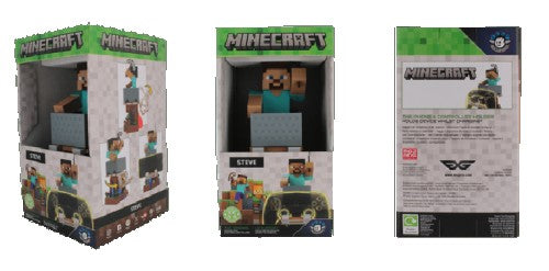 [Minecraft] "Steve" R.E.S.T EXG Cable Guys ・ Controller & Phone Stand, Action & Toy Figures, animota