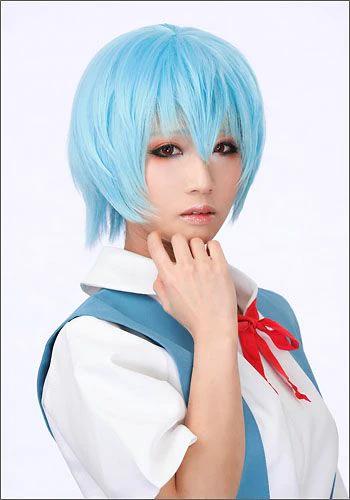 ”NEON GENESIS EVANGELION” Rei Ayanami style cosplay wig