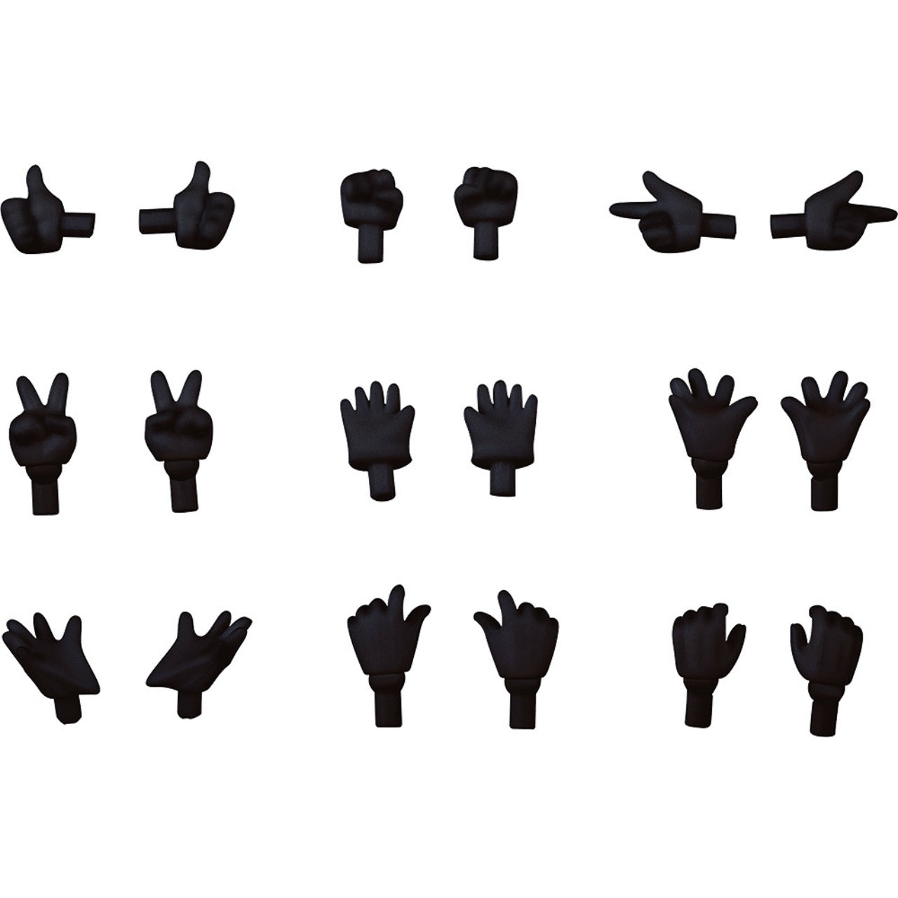 Nendoroid Doll Wrist Parts Set Gloves Ver. (Black)