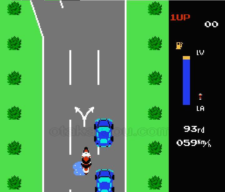Zippy Race(MotoRace USA).Famicom Japanese Version
