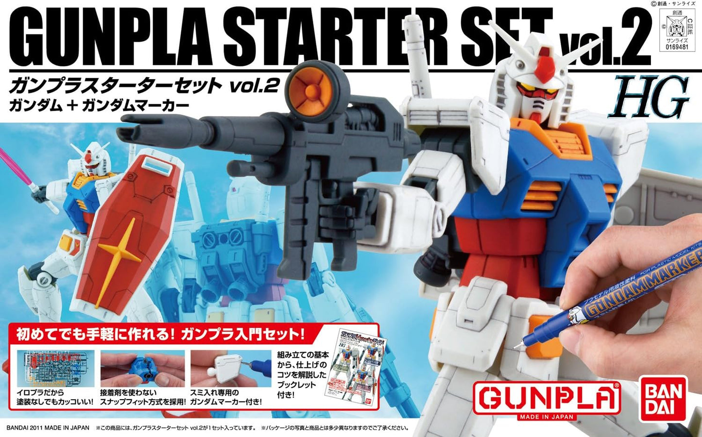 Gundam HG 1/144 Gunpla Starter Set 2 | animota