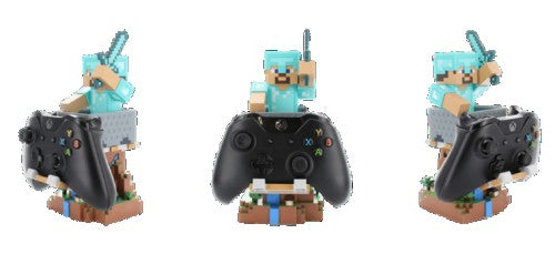 [Minecraft] "Steve" R.E.S.T Diamond Armor EXG Cable Guys Controller & Phone Stand, Action & Toy Figures, animota