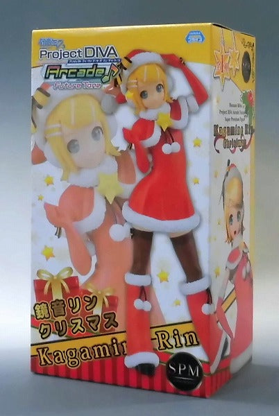 SEGA Hatsune Miku Project DIVA Arcade Future Tone Super Premium Figure - Rin Kagamine Christmas, animota