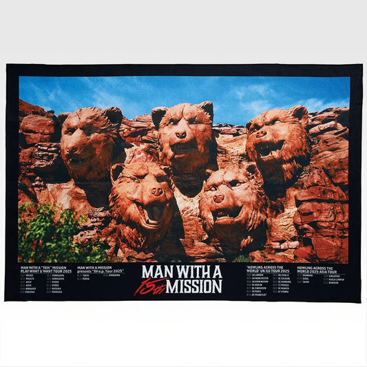 MAN WITH A MISSION 15th ANNIVERSARY MWAM 15th ANNIVERSARY Visual Towel [Ichiban-Kuji Prize Last One]
