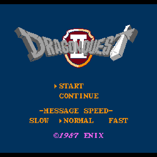 DRAGON QUESTII(Dragon Warrior).Famicom Japanese Version