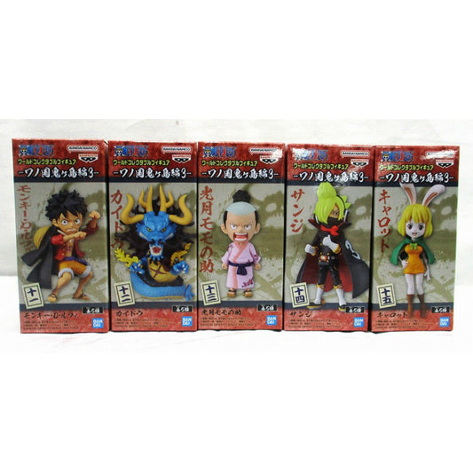 Figura coleccionable mundial de ONE PIECE: Wano Country Onigashima Arc3: 5 tipos de set