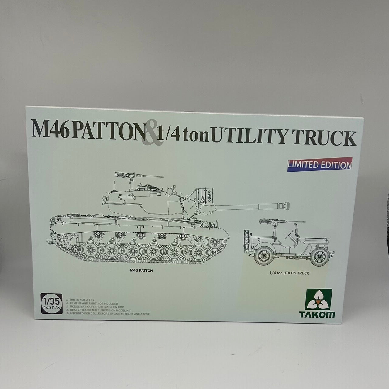 1/35 US Army M46 Patton & 1/4-ton Utility Truck Plastic Model