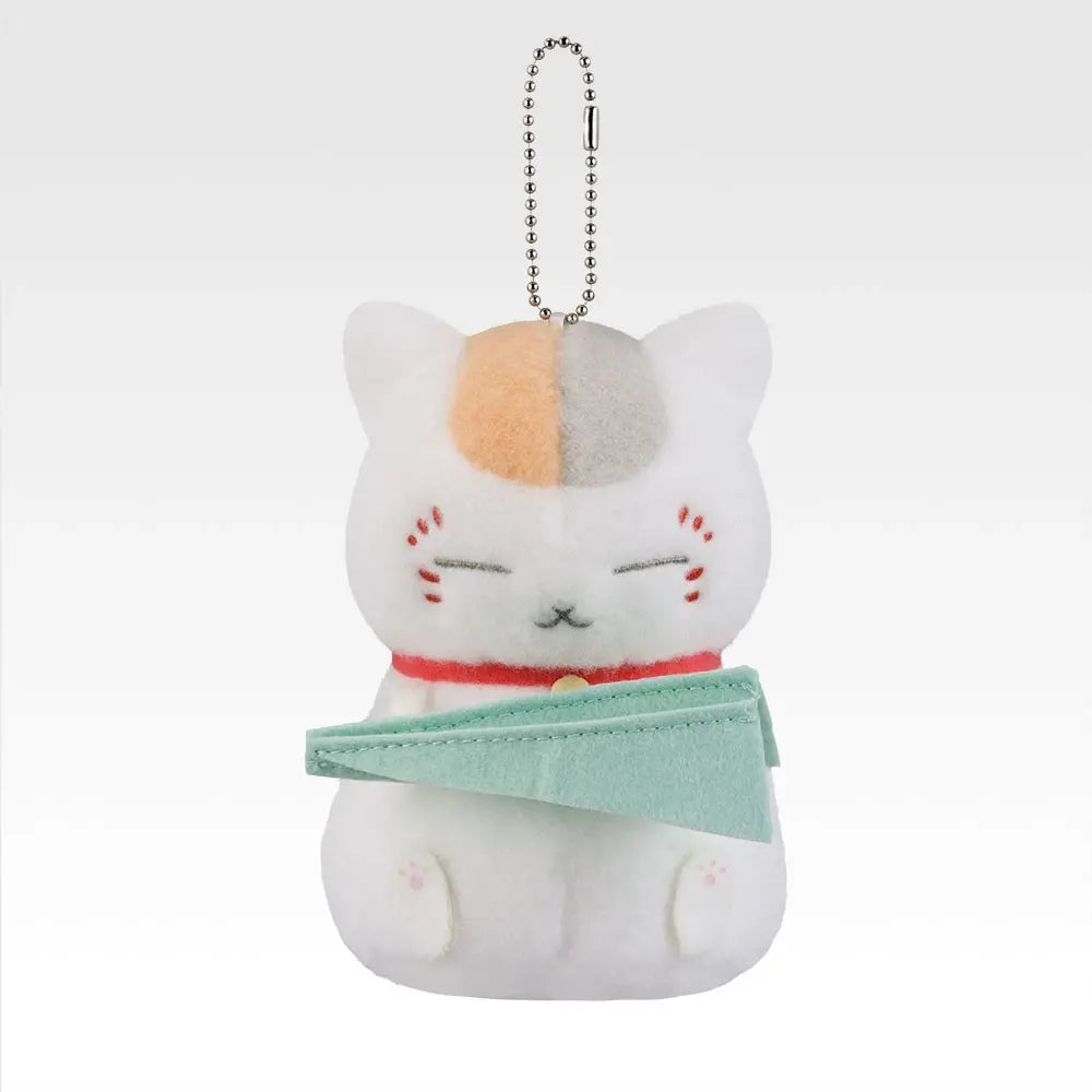 Natsume Yuujinchou - Atelier Book - Carried on a Paper Airplane - Fluffy Plush Toy Mascot [Ichiban-Kuji Prize D]