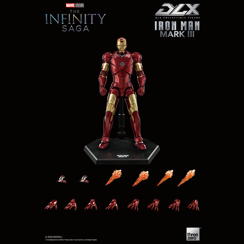 Marvel Studio Infinity Saga DLX Iron Man Mark. 3 1/12 bewegliche Figur 