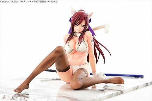 FAIRY TAIL - Erza Scarlet White Cat Gravure_Style 1/6 Complete Figure | animota