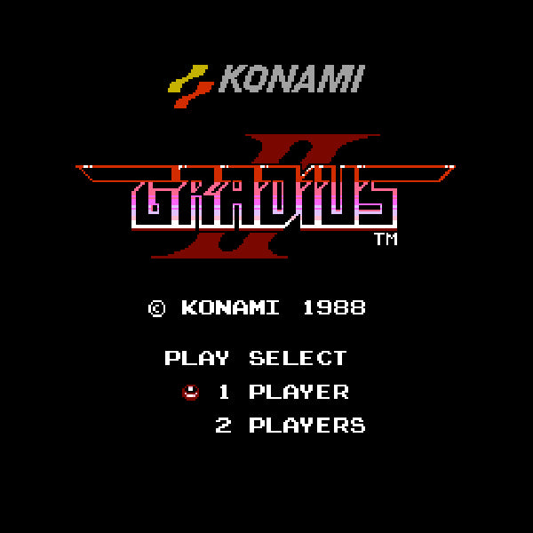 Gradius II.Famicom Japanese Version