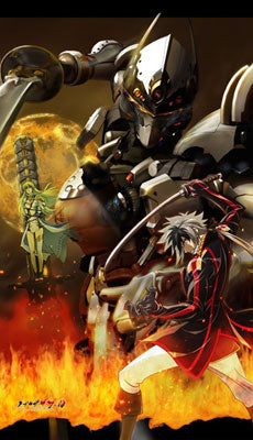 Nobunaga the Fool - Multi Wall Scroll Split Curtain, Decorative Tapestries, animota