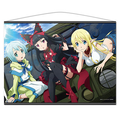 GATE: Jieitai Kanochi nite, Kaku Tatakaeri - B2 Wall Scroll: Tuka, Lelei, Rory ver., Decorative Tapestries, animota