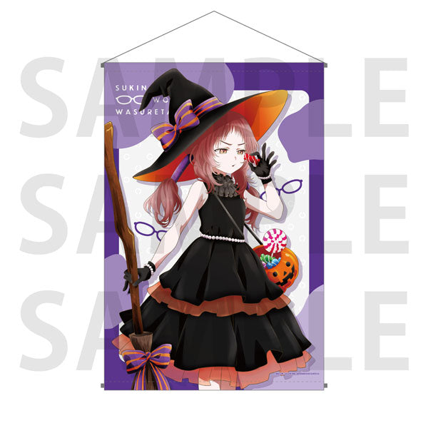 TV Anime &quot;The Girl I Like Forgot Her Glasses&quot; Mie-san and the Four Seasons B2 Wall Scroll Fall &quot;Mie-san and Halloween!&quot;, Decorative Tapestries, animota