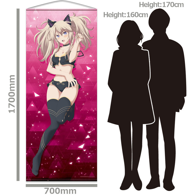 The Misfit of Demon King Academy II Almost Life-size Wall Scroll B [Sasha Necron] New Illustration, Decorative Tapestries, animota