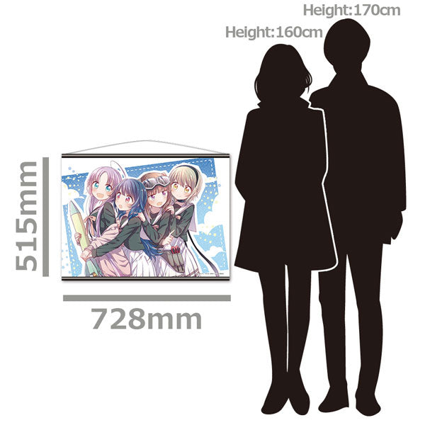 Hoshikuzu Telepath B2 Wall Scroll A [Umika & Yu & Haruno & Matataki], Decorative Tapestries, animota