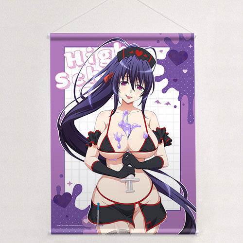 High School D x D HERO New Illustration B2 Wall Scroll (Akeno Himejima / Black Nurse) Double Suede(Pre-order)