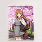 The Rising of the Shield Hero Season 4 New Illustration B2 Wall Scroll (Raphtalia / School Style) Double Suede(Pre-order), Decorative Tapestries, animota