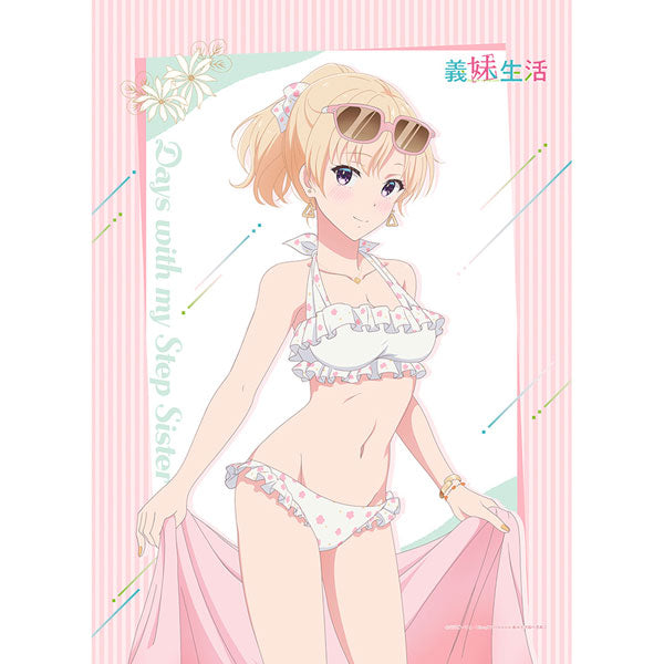 Days with My Stepsister New Illustration B2 Wall Scroll (Saki Ayase / Swimsuit) Double Suede(Pre-order)