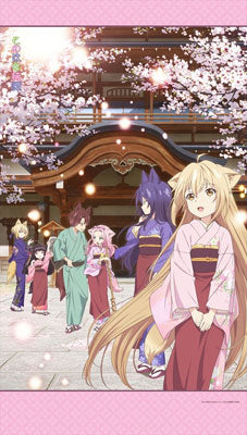 Konohana Kitan - Multipurpose Wall Scroll Split Curtain, Decorative Tapestries, animota