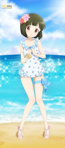 Kiniro Mosaic - New Illustration "Shinobu" BIG Wall Scroll, Decorative Tapestries, animota