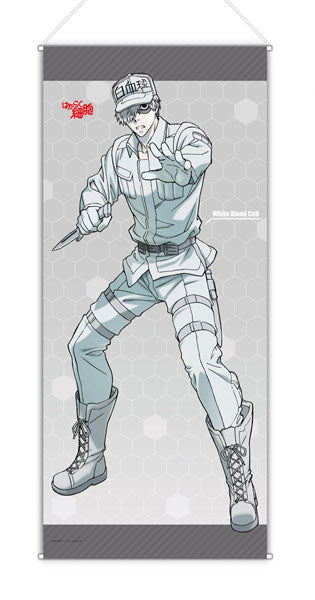 Cells at Work! White Blood Cell BIG Wall Scroll, Decorative Tapestries, animota