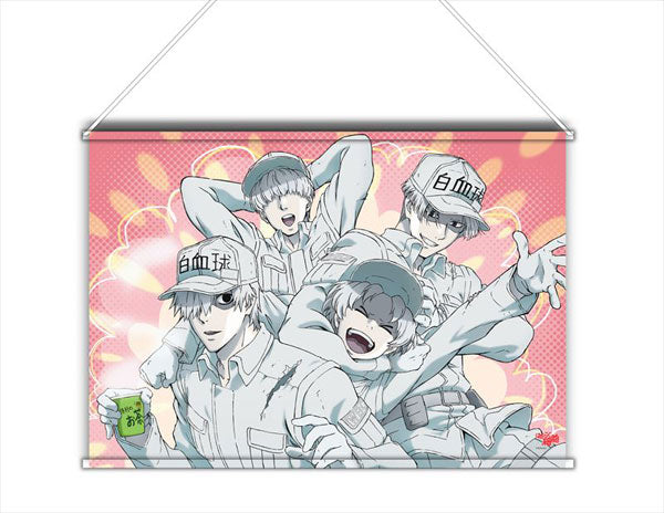 Cells at Work! White Blood Cell B2 Wall Scroll, Decorative Tapestries, animota