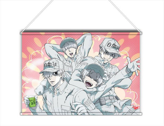 Cells at Work! White Blood Cell B2 Wall Scroll, Decorative Tapestries, animota