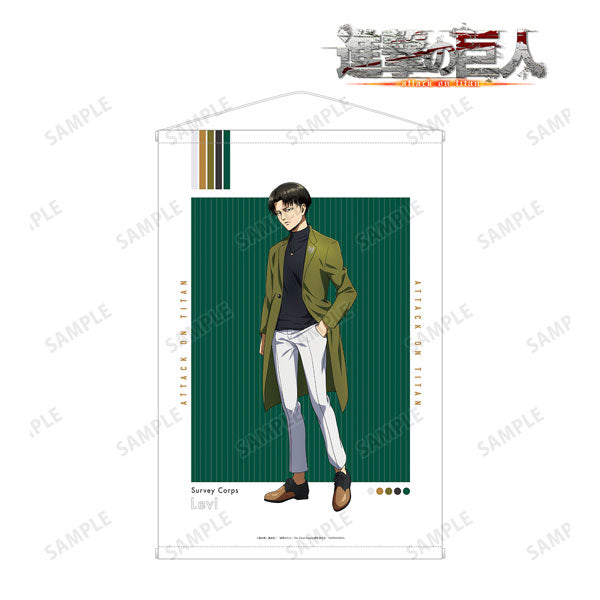 Attack on Titan New Illustration Levi Similar Look ver. B2 Wall Scroll