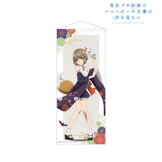 Rascal Does Not Dream of Bunny Girl Senpai New Illustration Tomoe Koga Japanese Style Halloween ver. Life-size Wall Scroll, Decorative Tapestries, animota