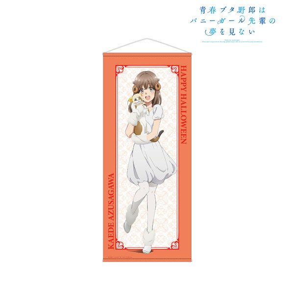 Rascal Does Not Dream of Bunny Girl Senpai New Illustration Kaede Azusagawa Halloween 2022 ver. Life-size Wall Scroll, Decorative Tapestries, animota