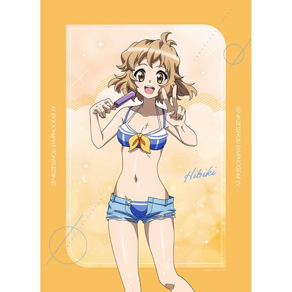 Senki Zesshou Symphogear XV New Illustration B2 Wall Scroll (Hibiki / Marine Sailor Swimsuit) Double Suede(Pre-order)