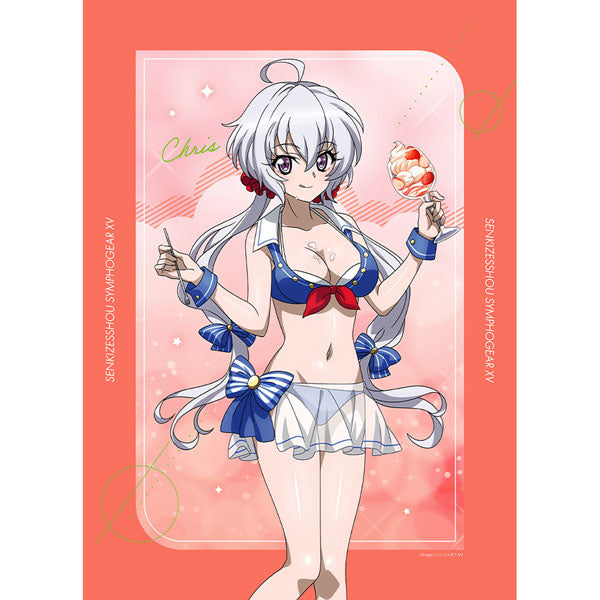 Senki Zesshou Symphogear XV New Illustration B2 Wall Scroll (Chris / Marine Sailor Swimsuit) Double Suede(Pre-order)