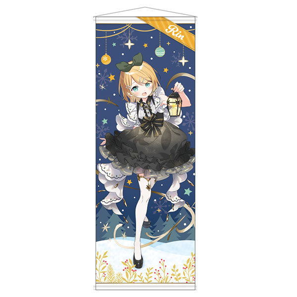 Hatsune Miku Xmas SHOP 2023 Life-size Wall Scroll Kagamine Rin, Decorative Tapestries, animota